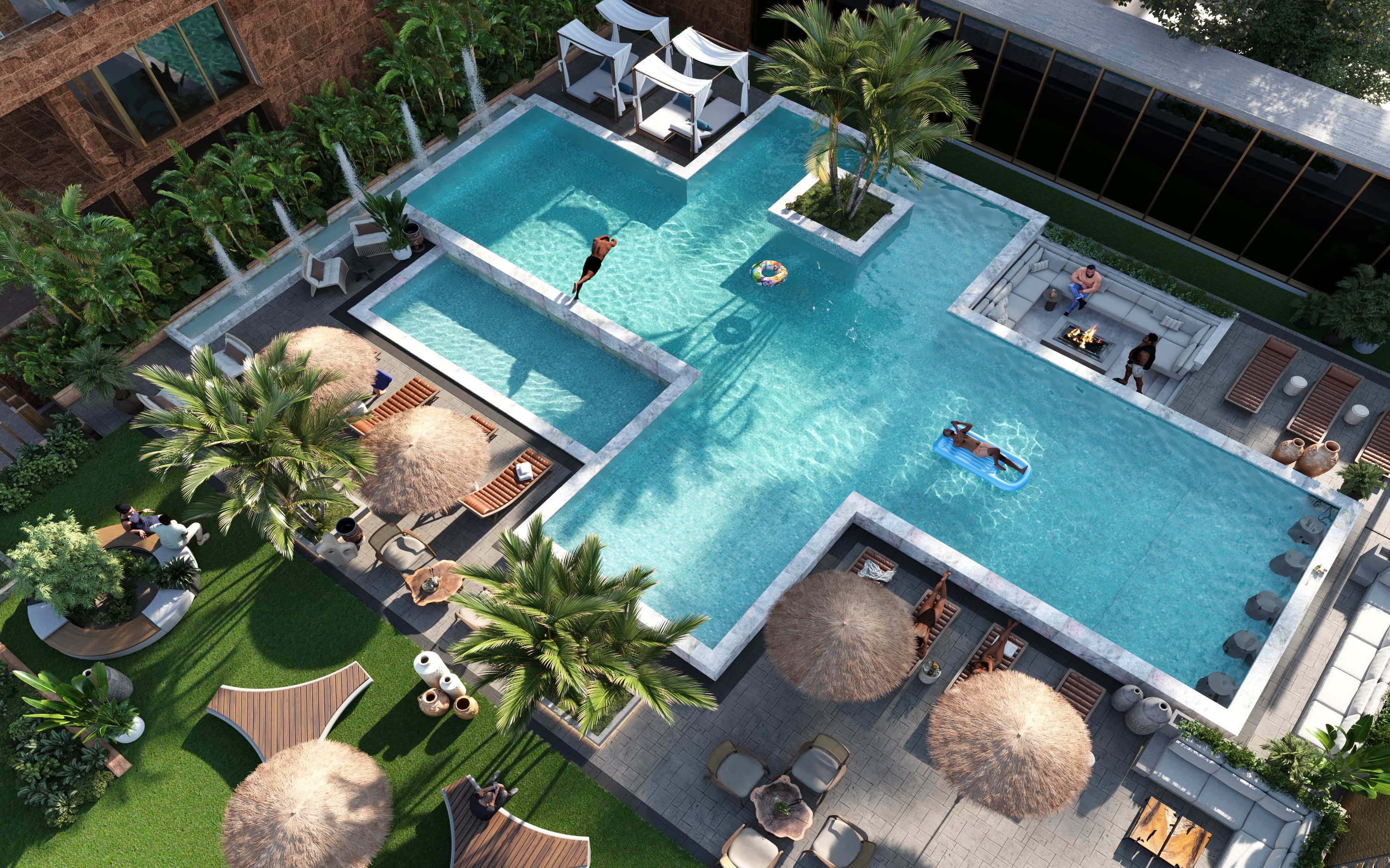 Resort-Style Pool Area