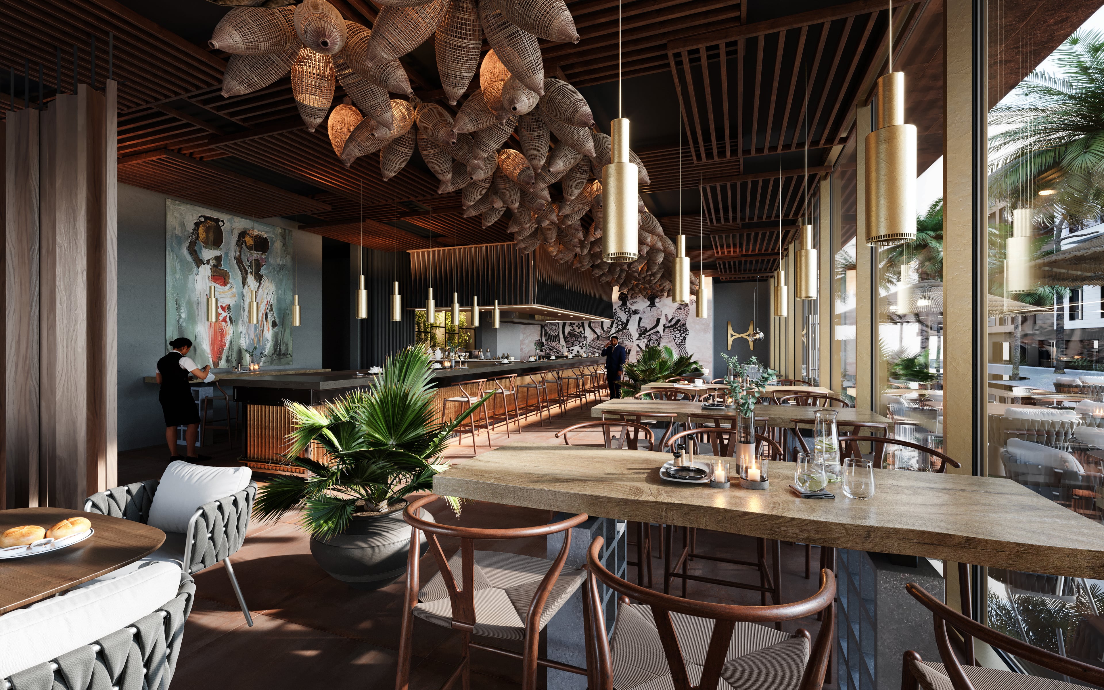 Restaurant outdoor seating